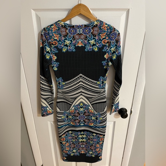 Fire Los Angeles Unique Multi-colored Patterned Dress Size M - Picture 3 of 7